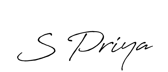 It looks lik you need a new signature style for name S Priya. Design unique handwritten (Antro_Vectra_Bolder) signature with our free signature maker in just a few clicks. S Priya signature style 7 images and pictures png