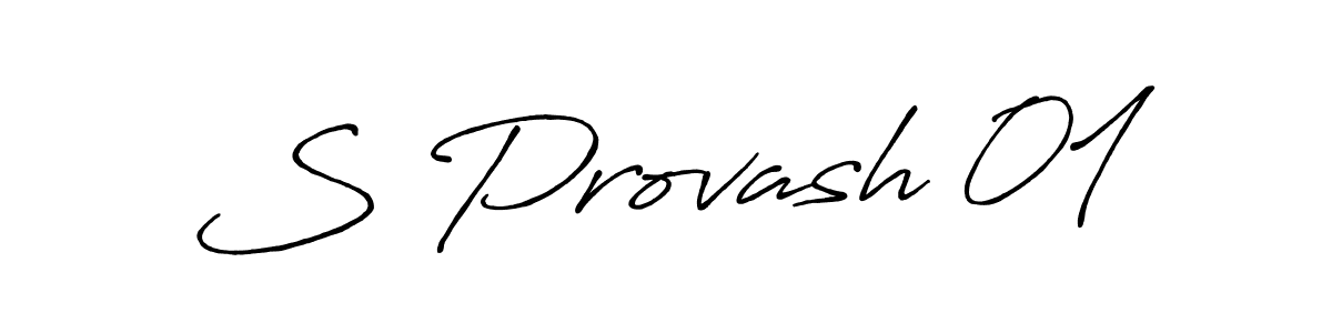 Use a signature maker to create a handwritten signature online. With this signature software, you can design (Antro_Vectra_Bolder) your own signature for name S Provash 01. S Provash 01 signature style 7 images and pictures png