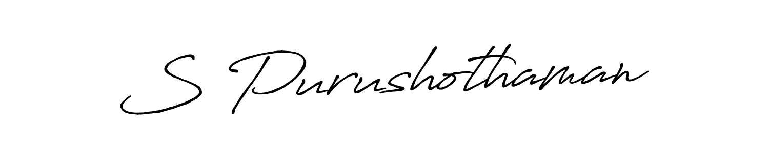 It looks lik you need a new signature style for name S Purushothaman. Design unique handwritten (Antro_Vectra_Bolder) signature with our free signature maker in just a few clicks. S Purushothaman signature style 7 images and pictures png