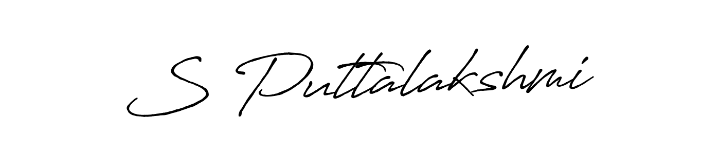 Antro_Vectra_Bolder is a professional signature style that is perfect for those who want to add a touch of class to their signature. It is also a great choice for those who want to make their signature more unique. Get S Puttalakshmi name to fancy signature for free. S Puttalakshmi signature style 7 images and pictures png