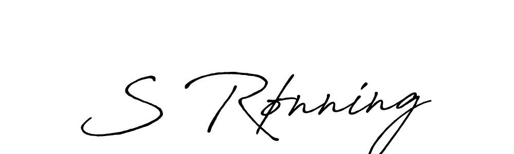 if you are searching for the best signature style for your name S Rønning. so please give up your signature search. here we have designed multiple signature styles  using Antro_Vectra_Bolder. S Rønning signature style 7 images and pictures png