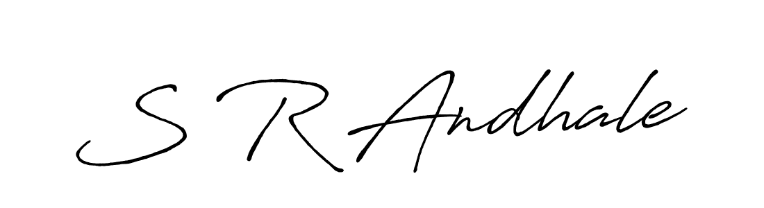 How to make S R Andhale signature? Antro_Vectra_Bolder is a professional autograph style. Create handwritten signature for S R Andhale name. S R Andhale signature style 7 images and pictures png