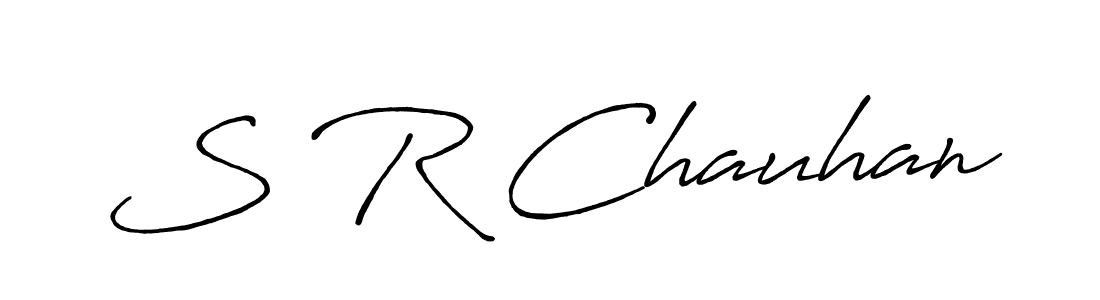 It looks lik you need a new signature style for name S R Chauhan. Design unique handwritten (Antro_Vectra_Bolder) signature with our free signature maker in just a few clicks. S R Chauhan signature style 7 images and pictures png