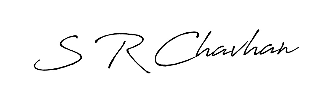 The best way (Antro_Vectra_Bolder) to make a short signature is to pick only two or three words in your name. The name S R Chavhan include a total of six letters. For converting this name. S R Chavhan signature style 7 images and pictures png