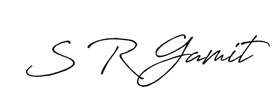 It looks lik you need a new signature style for name S R Gamit. Design unique handwritten (Antro_Vectra_Bolder) signature with our free signature maker in just a few clicks. S R Gamit signature style 7 images and pictures png