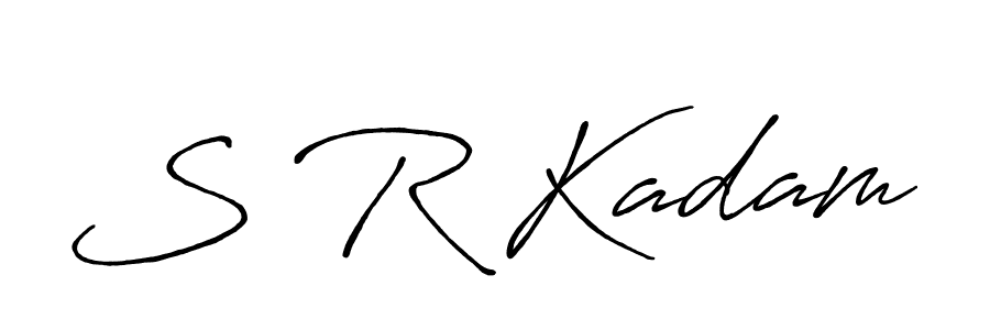 Make a beautiful signature design for name S R Kadam. Use this online signature maker to create a handwritten signature for free. S R Kadam signature style 7 images and pictures png