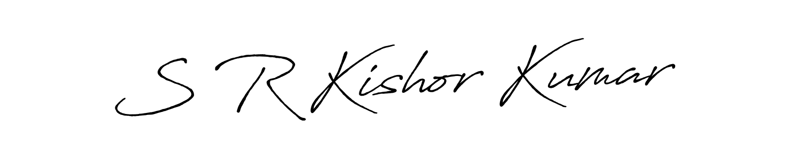 How to make S R Kishor Kumar signature? Antro_Vectra_Bolder is a professional autograph style. Create handwritten signature for S R Kishor Kumar name. S R Kishor Kumar signature style 7 images and pictures png