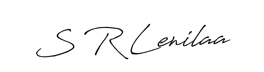 You should practise on your own different ways (Antro_Vectra_Bolder) to write your name (S R Lenilaa) in signature. don't let someone else do it for you. S R Lenilaa signature style 7 images and pictures png