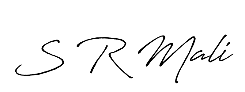 It looks lik you need a new signature style for name S R Mali. Design unique handwritten (Antro_Vectra_Bolder) signature with our free signature maker in just a few clicks. S R Mali signature style 7 images and pictures png