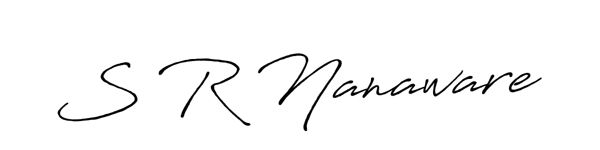 How to Draw S R Nanaware signature style? Antro_Vectra_Bolder is a latest design signature styles for name S R Nanaware. S R Nanaware signature style 7 images and pictures png