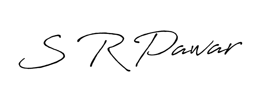 Use a signature maker to create a handwritten signature online. With this signature software, you can design (Antro_Vectra_Bolder) your own signature for name S R Pawar. S R Pawar signature style 7 images and pictures png