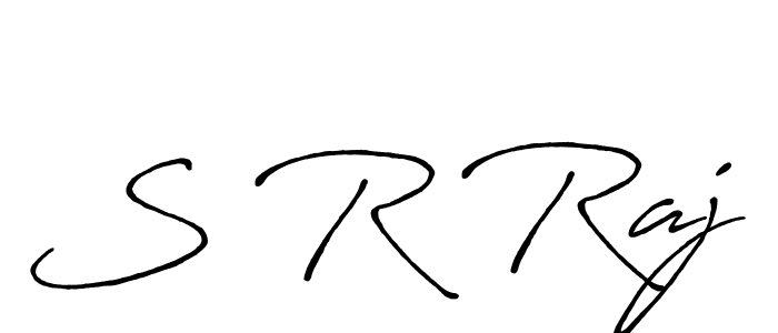 if you are searching for the best signature style for your name S R Raj. so please give up your signature search. here we have designed multiple signature styles  using Antro_Vectra_Bolder. S R Raj signature style 7 images and pictures png