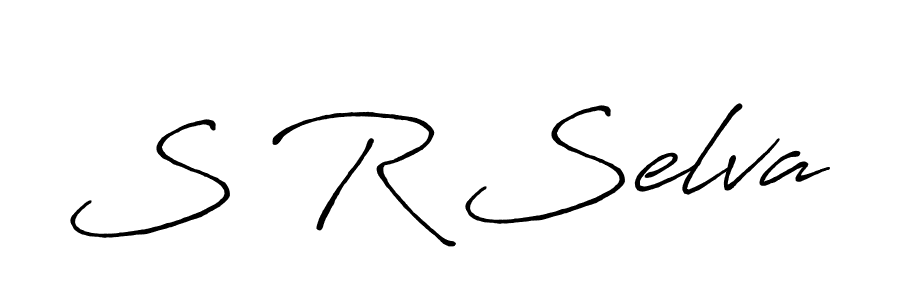 This is the best signature style for the S R Selva name. Also you like these signature font (Antro_Vectra_Bolder). Mix name signature. S R Selva signature style 7 images and pictures png