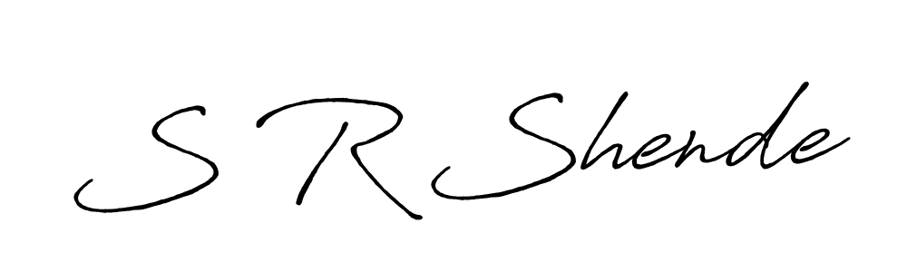 Similarly Antro_Vectra_Bolder is the best handwritten signature design. Signature creator online .You can use it as an online autograph creator for name S R Shende. S R Shende signature style 7 images and pictures png
