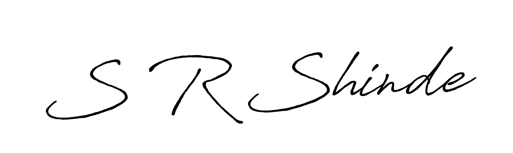S R Shinde stylish signature style. Best Handwritten Sign (Antro_Vectra_Bolder) for my name. Handwritten Signature Collection Ideas for my name S R Shinde. S R Shinde signature style 7 images and pictures png