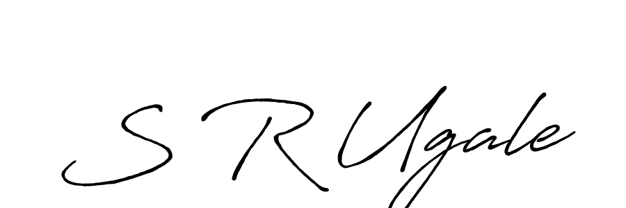 Use a signature maker to create a handwritten signature online. With this signature software, you can design (Antro_Vectra_Bolder) your own signature for name S R Ugale. S R Ugale signature style 7 images and pictures png