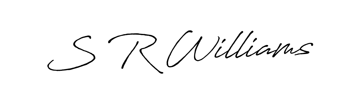 Similarly Antro_Vectra_Bolder is the best handwritten signature design. Signature creator online .You can use it as an online autograph creator for name S R Williams. S R Williams signature style 7 images and pictures png