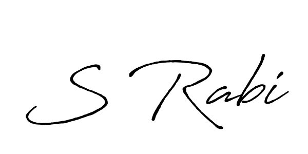 You should practise on your own different ways (Antro_Vectra_Bolder) to write your name (S Rabi) in signature. don't let someone else do it for you. S Rabi signature style 7 images and pictures png