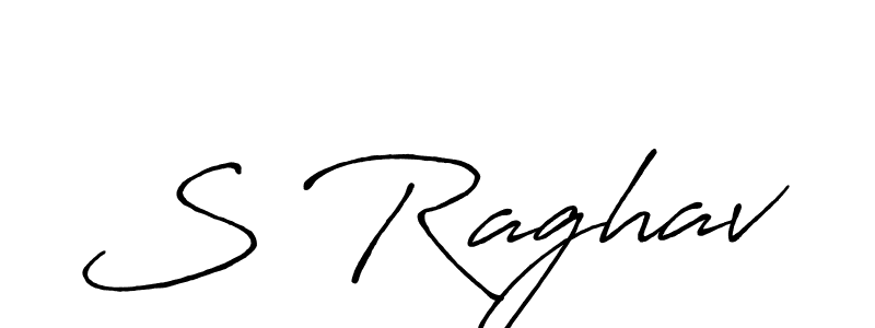 The best way (Antro_Vectra_Bolder) to make a short signature is to pick only two or three words in your name. The name S Raghav include a total of six letters. For converting this name. S Raghav signature style 7 images and pictures png