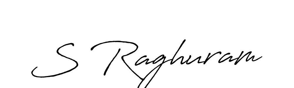 Design your own signature with our free online signature maker. With this signature software, you can create a handwritten (Antro_Vectra_Bolder) signature for name S Raghuram. S Raghuram signature style 7 images and pictures png