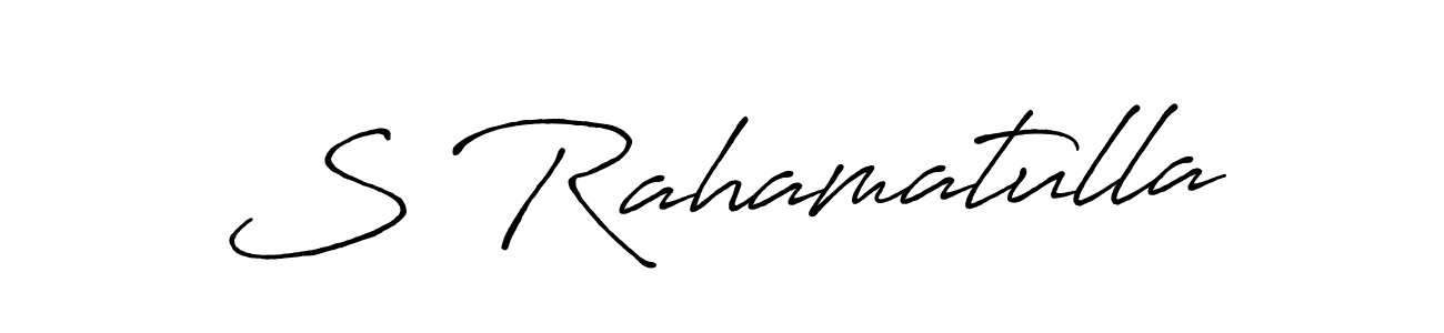Also we have S Rahamatulla name is the best signature style. Create professional handwritten signature collection using Antro_Vectra_Bolder autograph style. S Rahamatulla signature style 7 images and pictures png