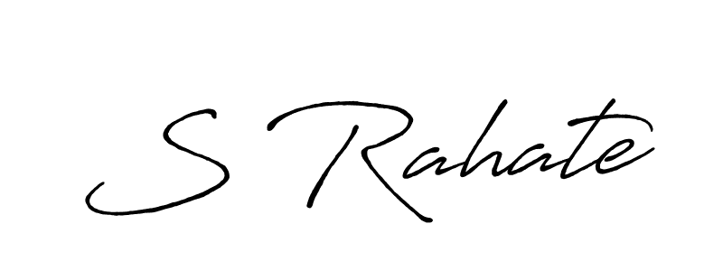 Also we have S Rahate name is the best signature style. Create professional handwritten signature collection using Antro_Vectra_Bolder autograph style. S Rahate signature style 7 images and pictures png