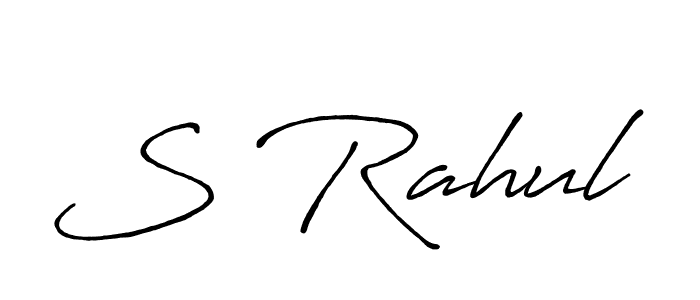 This is the best signature style for the S Rahul name. Also you like these signature font (Antro_Vectra_Bolder). Mix name signature. S Rahul signature style 7 images and pictures png