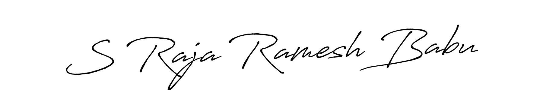 Also You can easily find your signature by using the search form. We will create S Raja Ramesh Babu name handwritten signature images for you free of cost using Antro_Vectra_Bolder sign style. S Raja Ramesh Babu signature style 7 images and pictures png