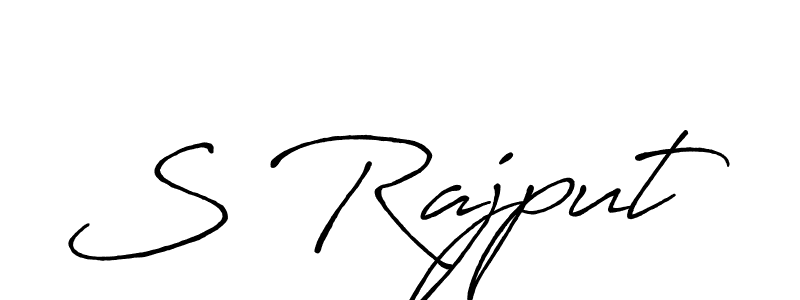 Create a beautiful signature design for name S Rajput. With this signature (Antro_Vectra_Bolder) fonts, you can make a handwritten signature for free. S Rajput signature style 7 images and pictures png