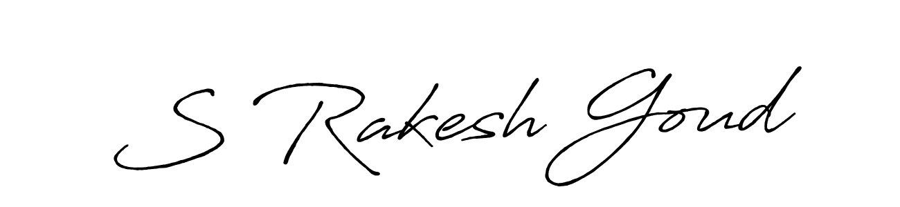 Also we have S Rakesh Goud name is the best signature style. Create professional handwritten signature collection using Antro_Vectra_Bolder autograph style. S Rakesh Goud signature style 7 images and pictures png
