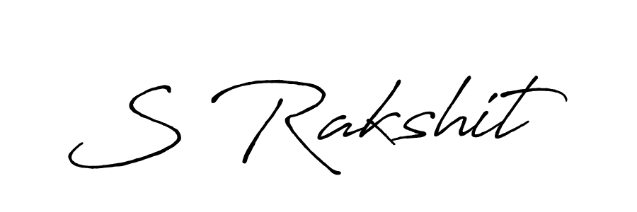 Use a signature maker to create a handwritten signature online. With this signature software, you can design (Antro_Vectra_Bolder) your own signature for name S Rakshit. S Rakshit signature style 7 images and pictures png