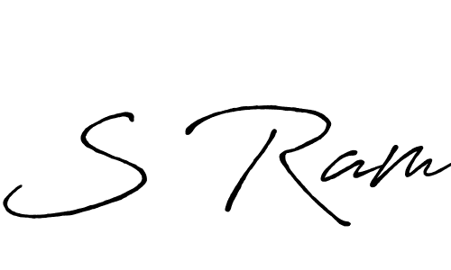 Create a beautiful signature design for name S Ram. With this signature (Antro_Vectra_Bolder) fonts, you can make a handwritten signature for free. S Ram signature style 7 images and pictures png