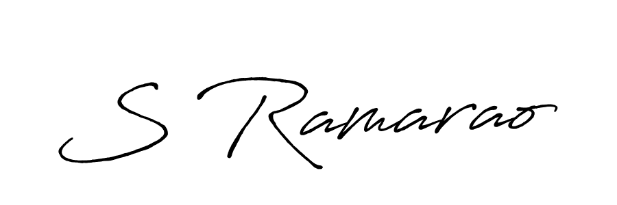 Also You can easily find your signature by using the search form. We will create S Ramarao name handwritten signature images for you free of cost using Antro_Vectra_Bolder sign style. S Ramarao signature style 7 images and pictures png