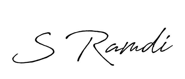 Create a beautiful signature design for name S Ramdi. With this signature (Antro_Vectra_Bolder) fonts, you can make a handwritten signature for free. S Ramdi signature style 7 images and pictures png