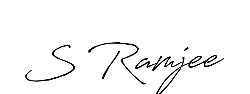 How to Draw S Ramjee signature style? Antro_Vectra_Bolder is a latest design signature styles for name S Ramjee. S Ramjee signature style 7 images and pictures png