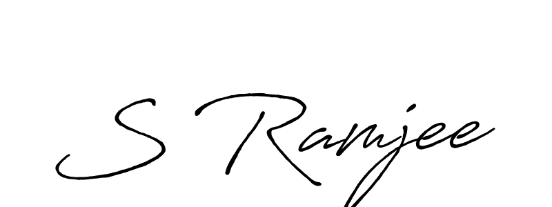 Also we have S Ramjee name is the best signature style. Create professional handwritten signature collection using Antro_Vectra_Bolder autograph style. S Ramjee signature style 7 images and pictures png