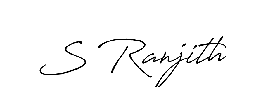 It looks lik you need a new signature style for name S Ranjith. Design unique handwritten (Antro_Vectra_Bolder) signature with our free signature maker in just a few clicks. S Ranjith signature style 7 images and pictures png