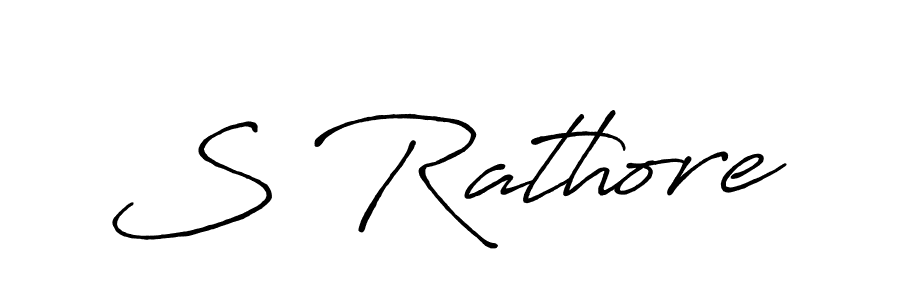 Make a beautiful signature design for name S Rathore. With this signature (Antro_Vectra_Bolder) style, you can create a handwritten signature for free. S Rathore signature style 7 images and pictures png
