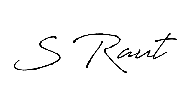 You should practise on your own different ways (Antro_Vectra_Bolder) to write your name (S Raut) in signature. don't let someone else do it for you. S Raut signature style 7 images and pictures png