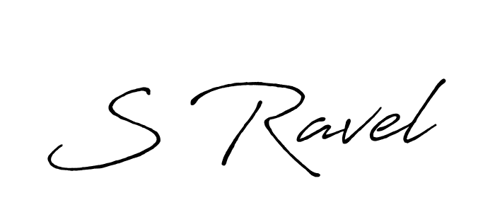 Design your own signature with our free online signature maker. With this signature software, you can create a handwritten (Antro_Vectra_Bolder) signature for name S Ravel. S Ravel signature style 7 images and pictures png