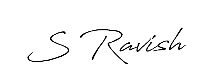 Antro_Vectra_Bolder is a professional signature style that is perfect for those who want to add a touch of class to their signature. It is also a great choice for those who want to make their signature more unique. Get S Ravish name to fancy signature for free. S Ravish signature style 7 images and pictures png