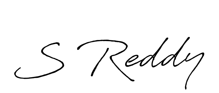 The best way (Antro_Vectra_Bolder) to make a short signature is to pick only two or three words in your name. The name S Reddy include a total of six letters. For converting this name. S Reddy signature style 7 images and pictures png