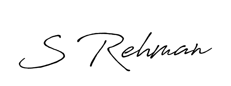 Make a beautiful signature design for name S Rehman. Use this online signature maker to create a handwritten signature for free. S Rehman signature style 7 images and pictures png