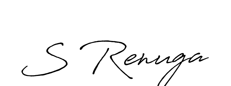 Also we have S Renuga name is the best signature style. Create professional handwritten signature collection using Antro_Vectra_Bolder autograph style. S Renuga signature style 7 images and pictures png