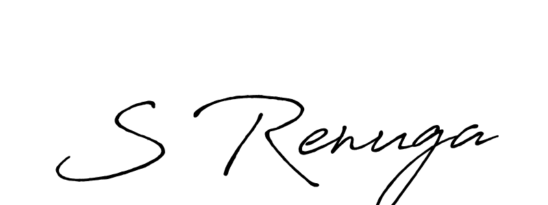 Also You can easily find your signature by using the search form. We will create S Renuga name handwritten signature images for you free of cost using Antro_Vectra_Bolder sign style. S Renuga signature style 7 images and pictures png