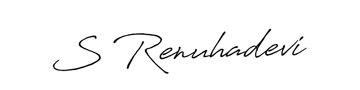 Make a short S Renuhadevi signature style. Manage your documents anywhere anytime using Antro_Vectra_Bolder. Create and add eSignatures, submit forms, share and send files easily. S Renuhadevi signature style 7 images and pictures png