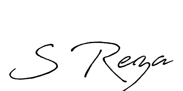 S Reza stylish signature style. Best Handwritten Sign (Antro_Vectra_Bolder) for my name. Handwritten Signature Collection Ideas for my name S Reza. S Reza signature style 7 images and pictures png