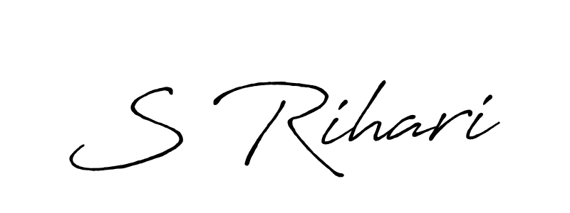 How to Draw S Rihari signature style? Antro_Vectra_Bolder is a latest design signature styles for name S Rihari. S Rihari signature style 7 images and pictures png