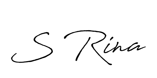 Once you've used our free online signature maker to create your best signature Antro_Vectra_Bolder style, it's time to enjoy all of the benefits that S Rina name signing documents. S Rina signature style 7 images and pictures png