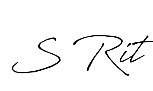 This is the best signature style for the S Rit name. Also you like these signature font (Antro_Vectra_Bolder). Mix name signature. S Rit signature style 7 images and pictures png